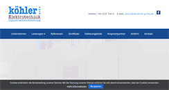 Desktop Screenshot of koehler-gmbh.de